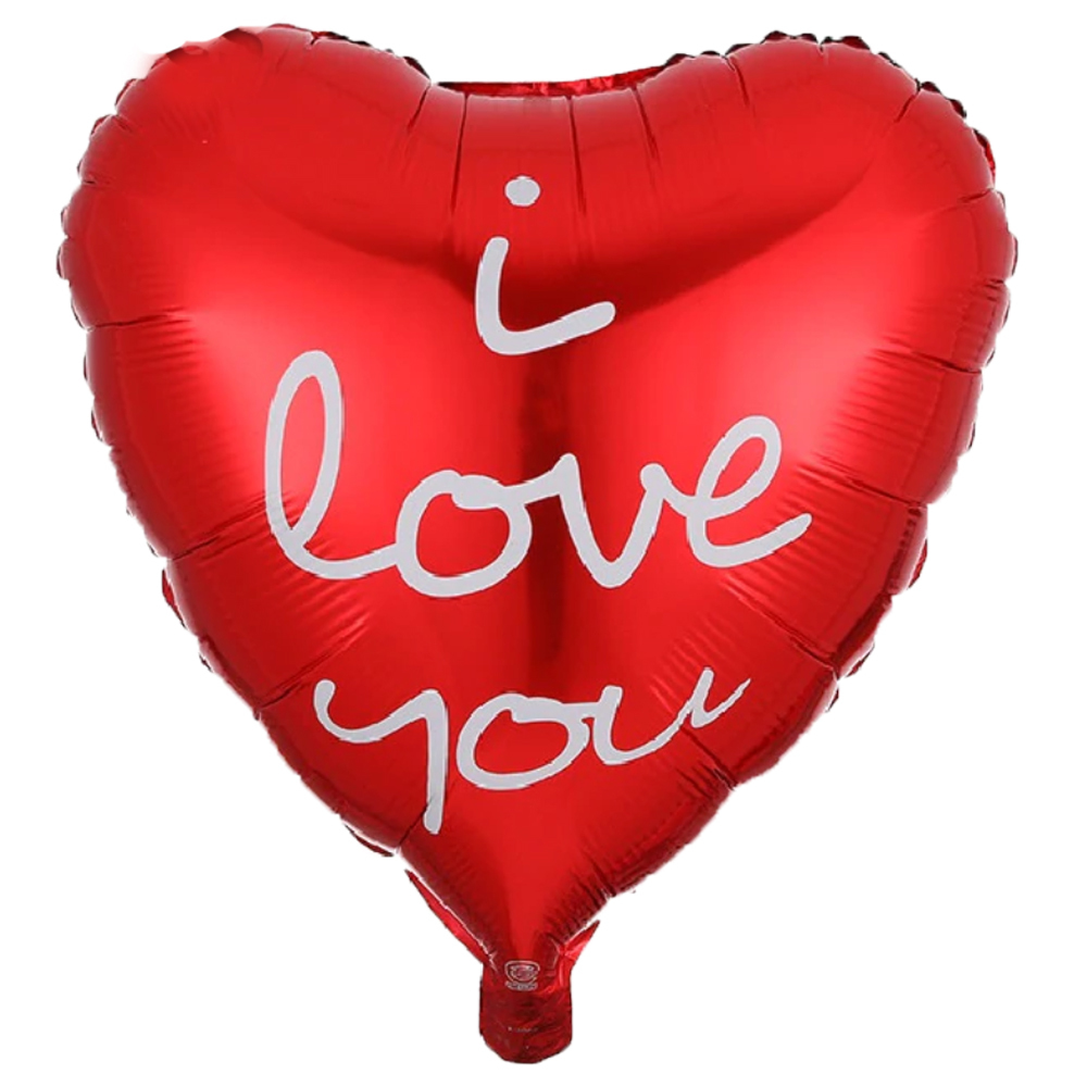 Μπαλόνι Foil 18'' καρδιά Κόκκινη - I Love You