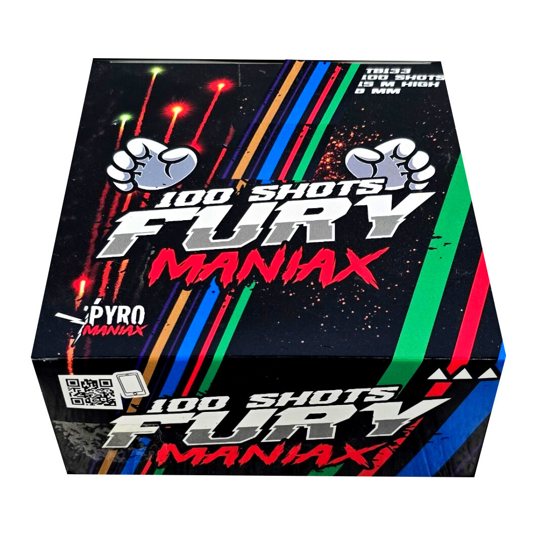 Πυροτεχνήματα 100 Βολών TB133 Fury Maniax - Αθόρυβο Animal Friendly