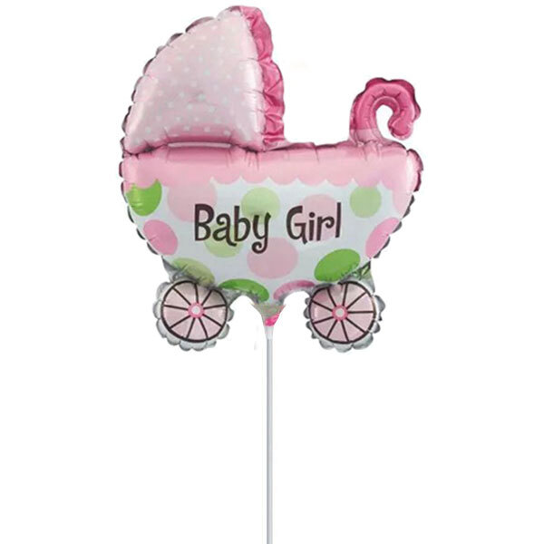 Balloon foil minishape stroller baby girl
