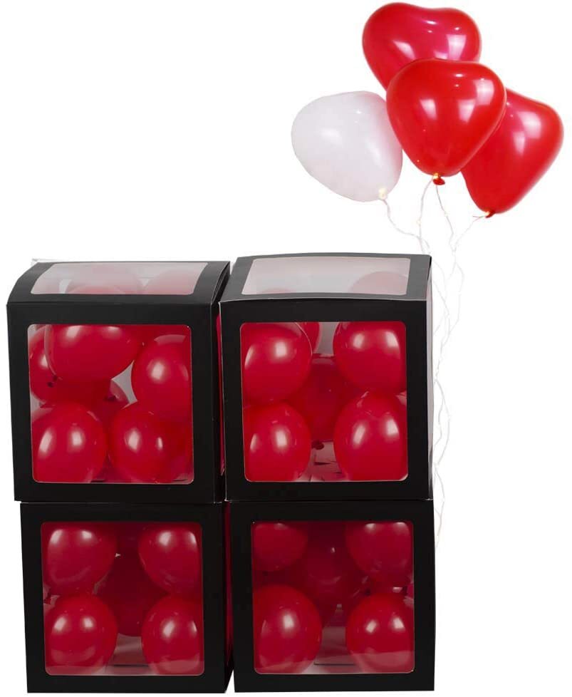 Balloon box μαύρο | 4 τεμάχια