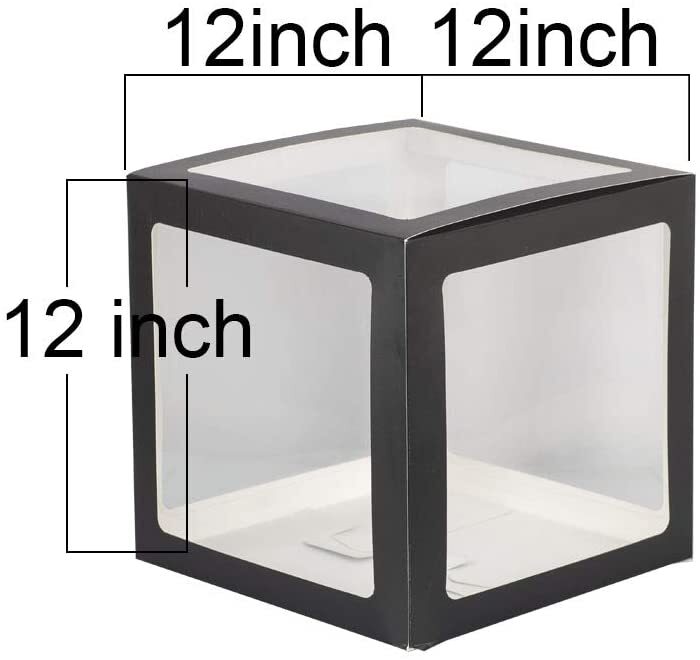 Balloon box μαύρο | 4 τεμάχια