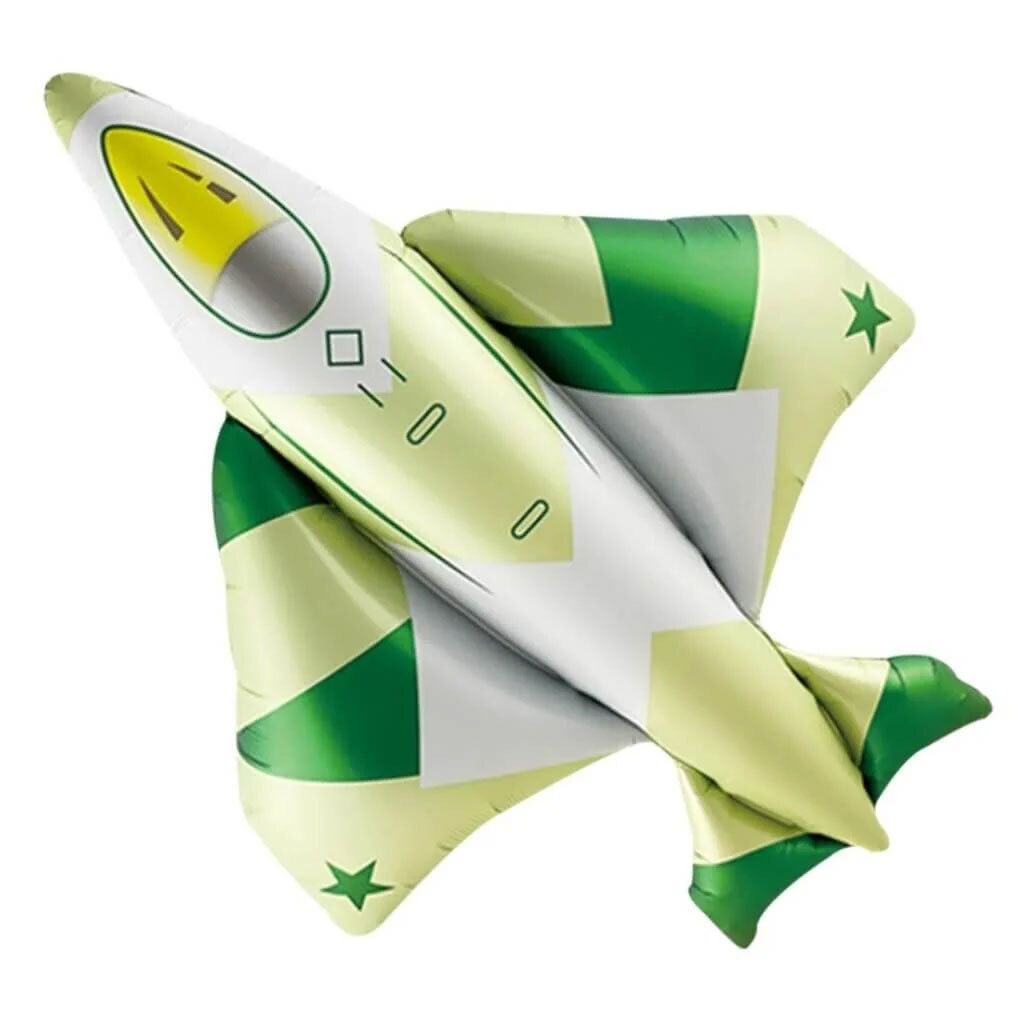 Balloon Airplane White Green (Packaged)
