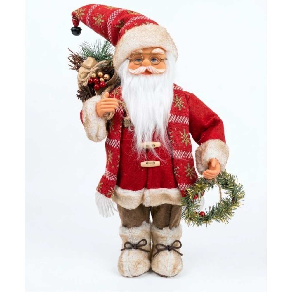 Santa Claus premium 65 cm montgomery red and brown