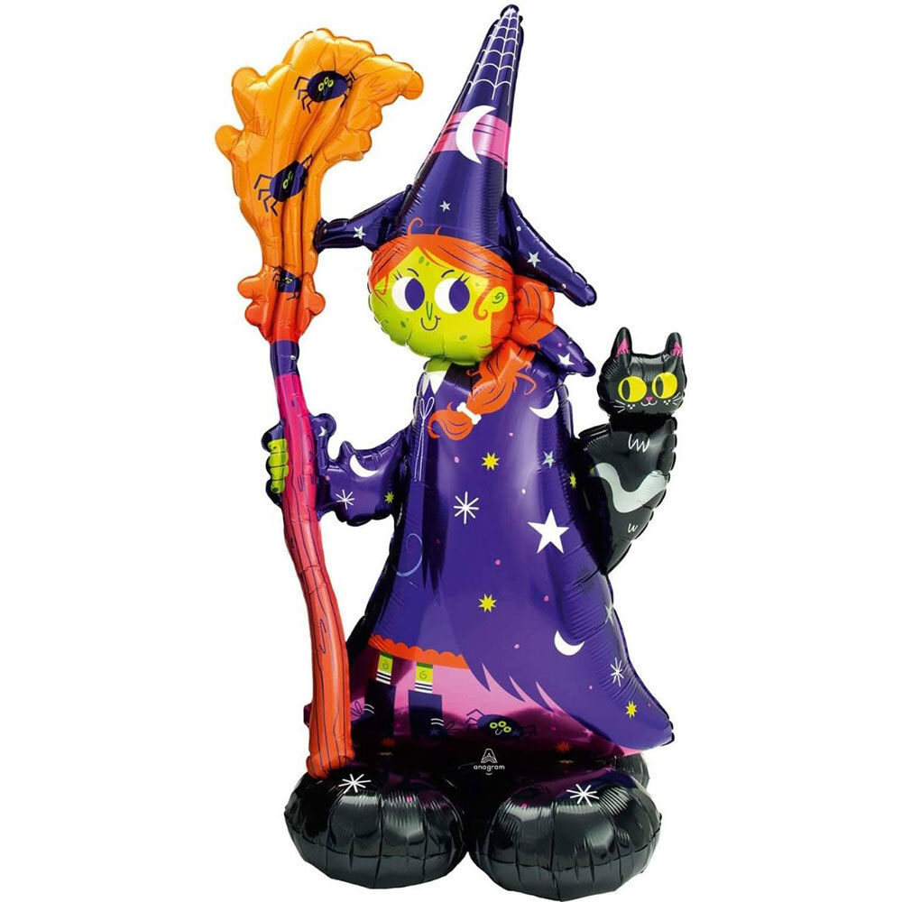 Μπαλόνια AirLoonz Τρομακτική Μάγισσα-Halloween 60 x 139 cm φουσκώνουν με αέρα 2