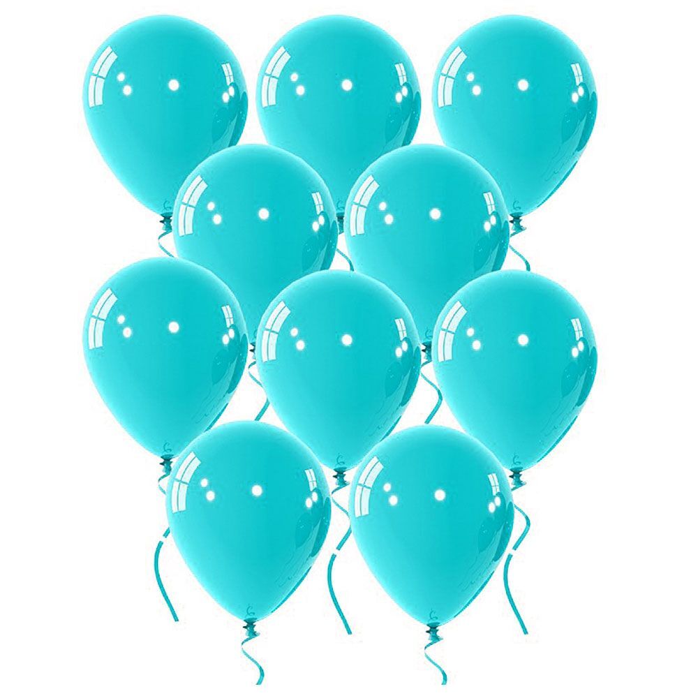 Balloons latex 5 inch metallic aquamarine 30 pcs