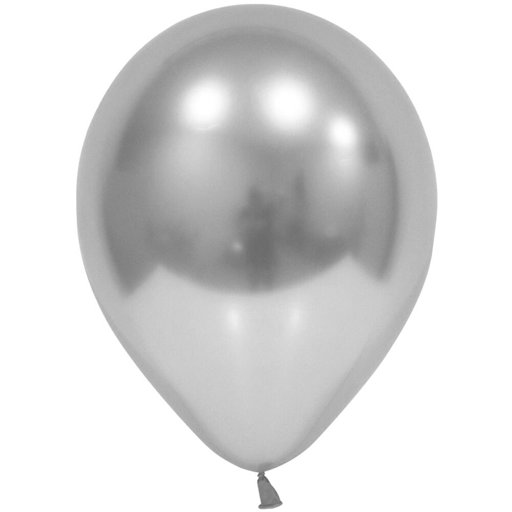 Μπαλόνι 12'' (30cm) Ασημί Chrome (25 Tεμάχια) - Marco Polo Quality Balloons 3