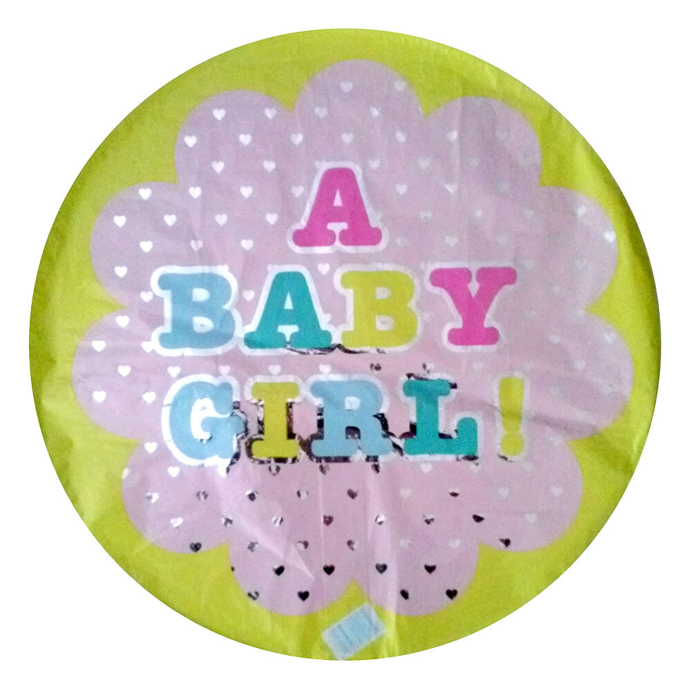 Μπαλόνι 18 inch foil Baby girl dots ND
