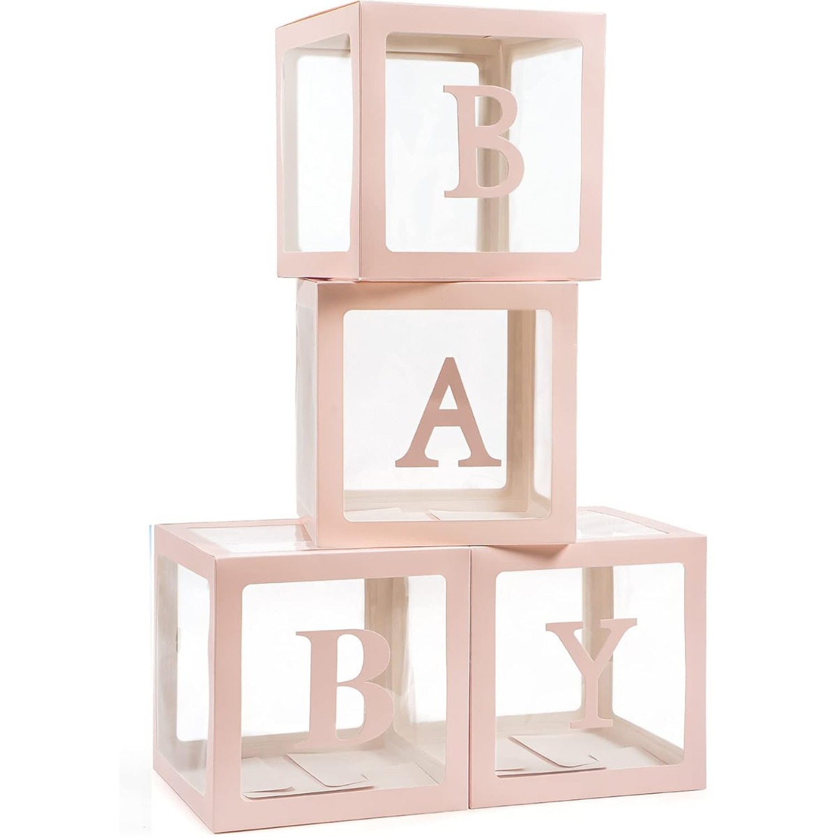 Baby Balloon Box Ροζ (30 x 30 εκατοστά)