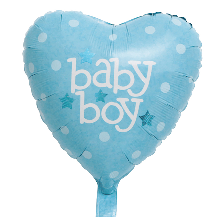 Balloon Baby Boy Heart - 45 cm