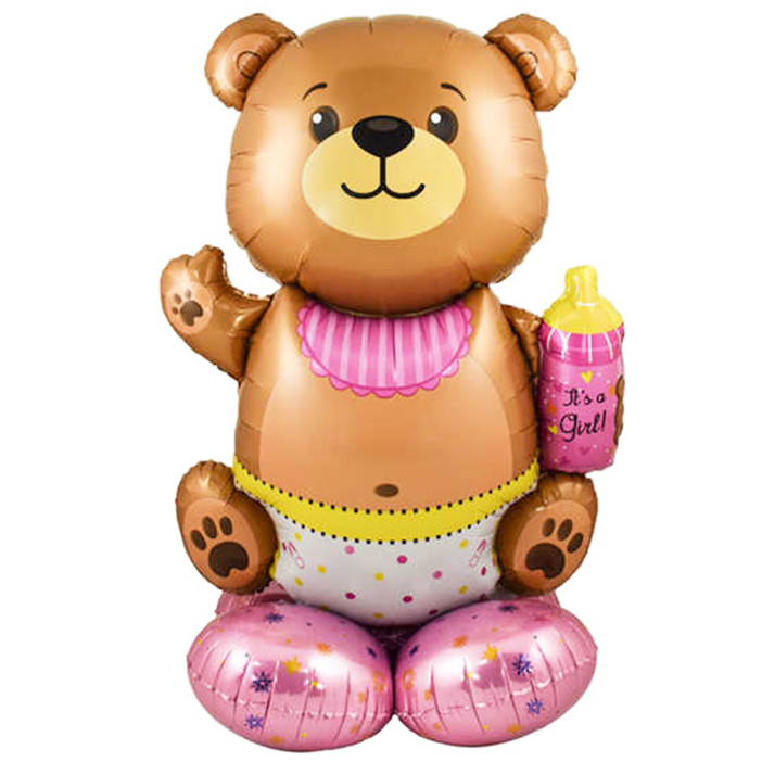 Balloon Bear It's A Girl StandUp 122cm