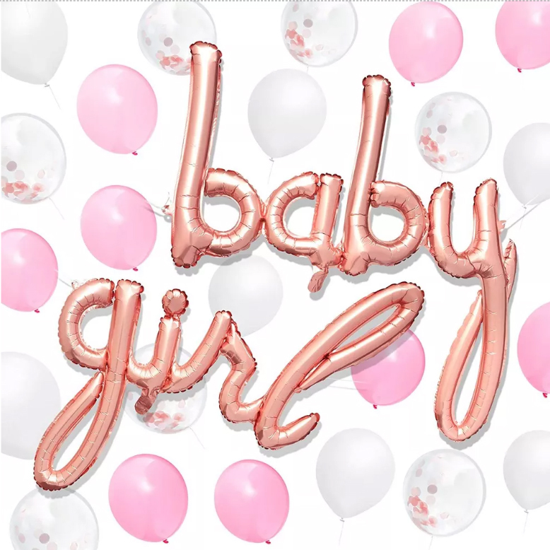 Μπαλόνι Baby Girl- Λέξη 100 εκατοστά 2