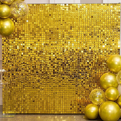 Decoration Backdrop Wall - Gold - 30 x 30 cm