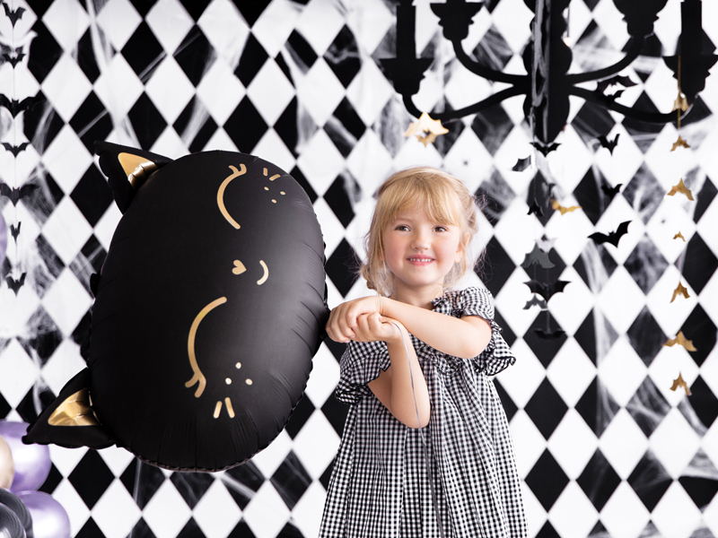 Balloons black cat