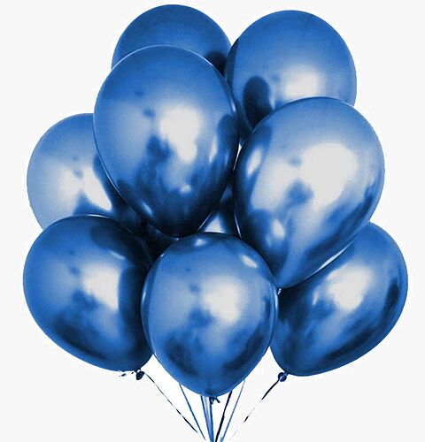Balloons Blue Extra Metallic Chrome 13 inches CN (50 pcs) 