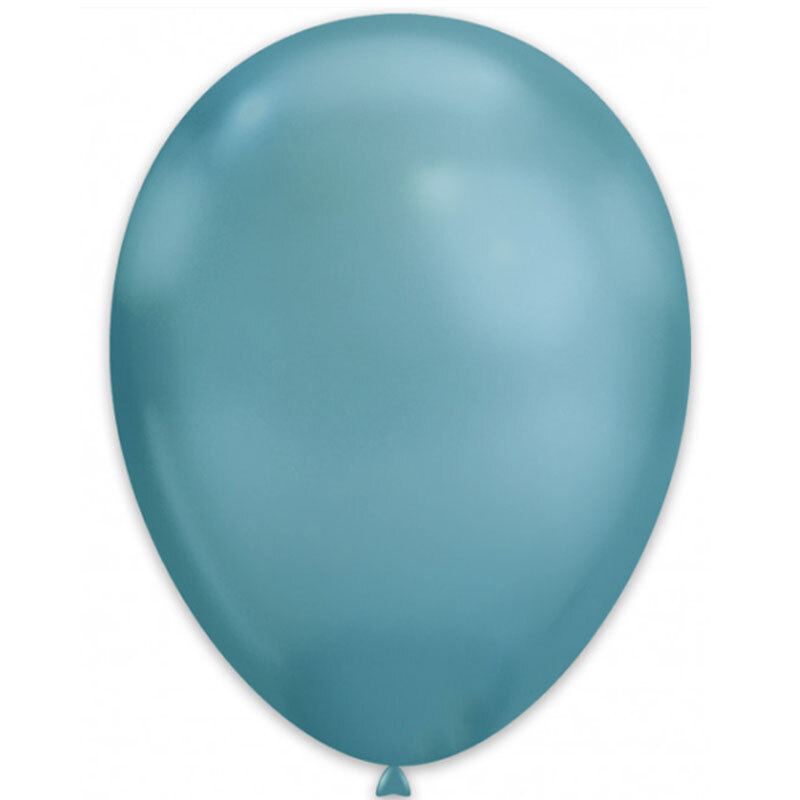 Balloons Extra Metallic Chrome 14 inch 50 pcs pack blue