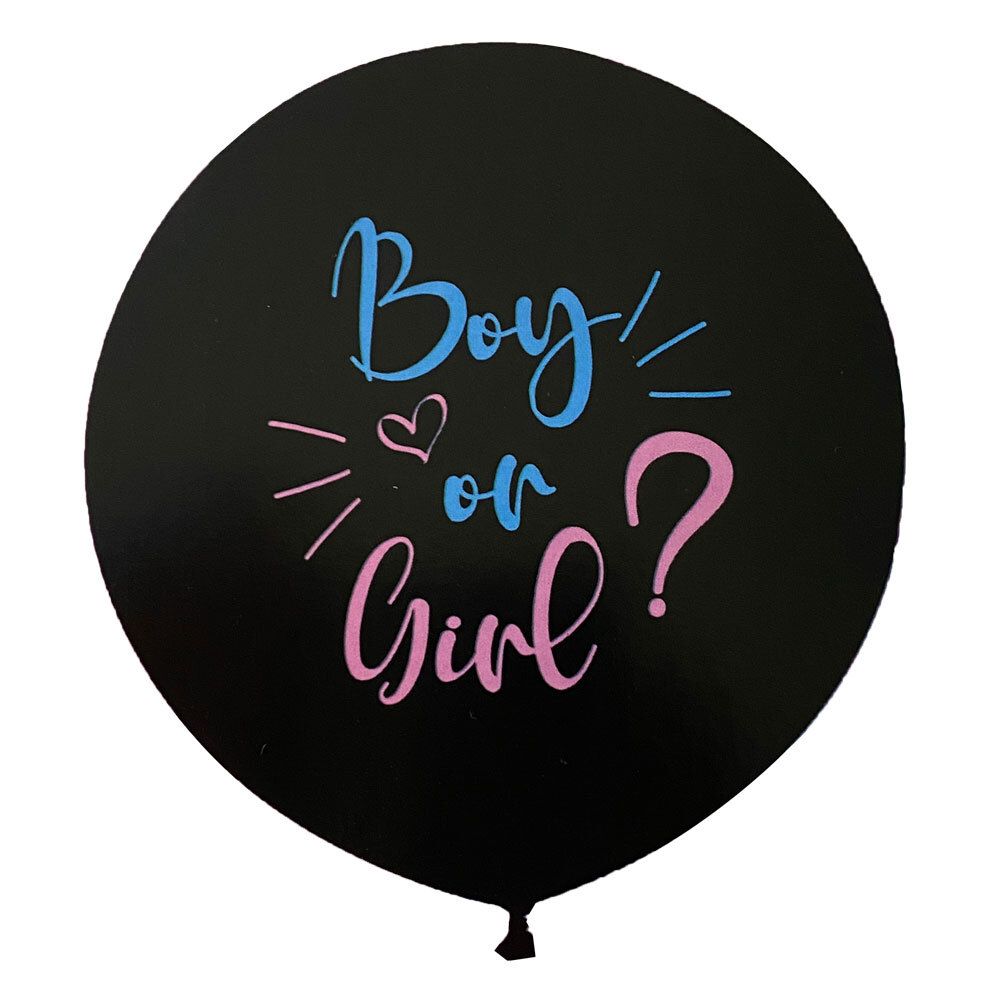 Gender reveal Μπαλόνια 15 τεμ. σετ με κομφετί. Περιλαμβάνει 1 τεμ 18'' με boy or girl  και κομφετί επιλογής σας, 7 μπαλόνια It's a boy, 7 μπαλόνια It's a girl 3