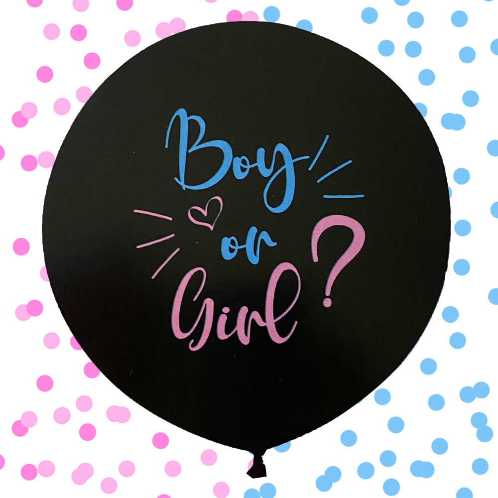 Gender reveal - Μπαλόνι 18'' τυπωμένο με boy or girl