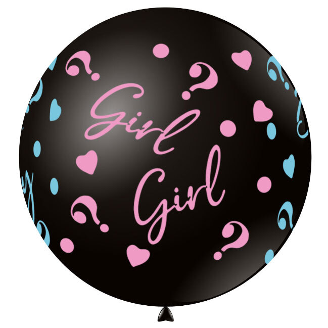 Gender reveal Μπαλόνι μεγάλο 36''-91 εκατοστών Σετ με κομφετί. Περιλαμβάνει κομφετί της επιλογής σας