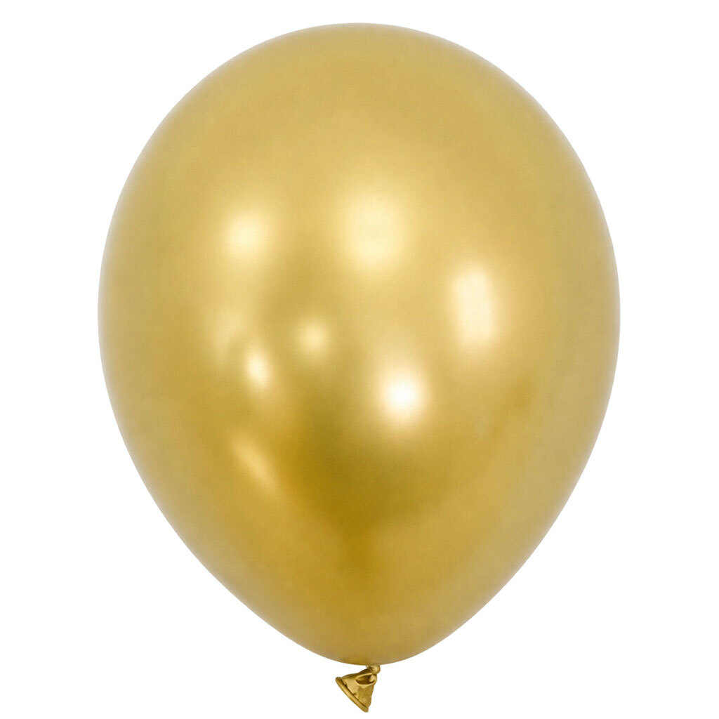 Balloon 12'' (30cm) Light Gold C1 Chrome (50 Pieces) - Marco Polo Quality Ballons