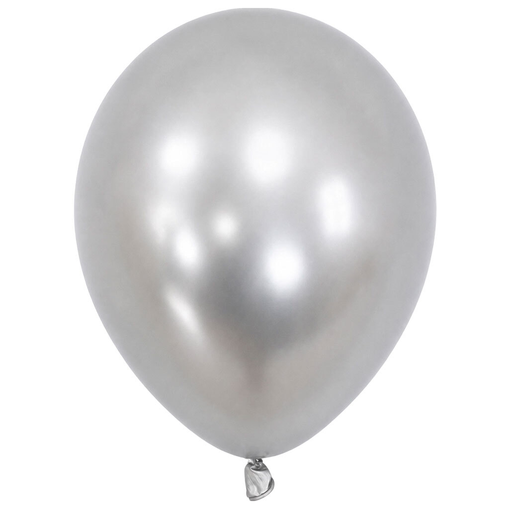 Μπαλόνι 12'' (30cm)  Silver C2 Chrome (50 Tεμάχια) - Marco Polo Quality Balloons
