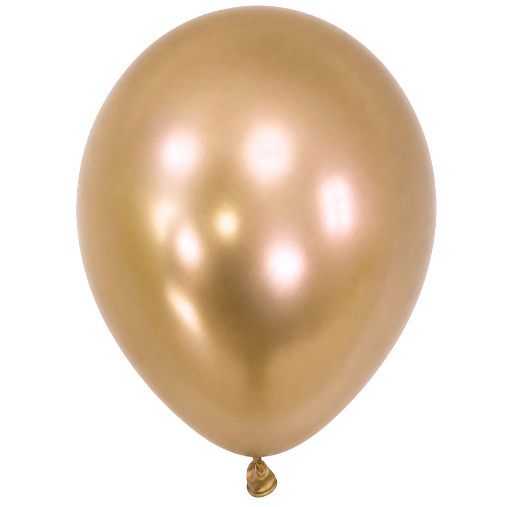 Balloon 12'' (30cm) Chrome Gold C29 Chrome (50 Pieces) - Marco Polo Quality Ballons