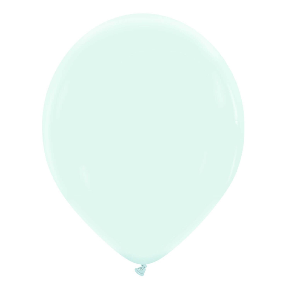 Μπαλόνια 13 ιντσών ματ Macaron Aquamarine Ice Blue (15 τεμάχια)