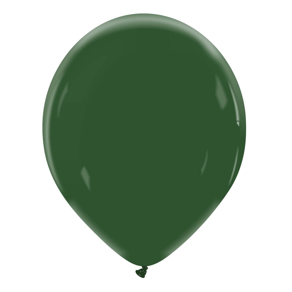 Balloons 13 inches matt Dark Green Jungle Green (15 pcs)