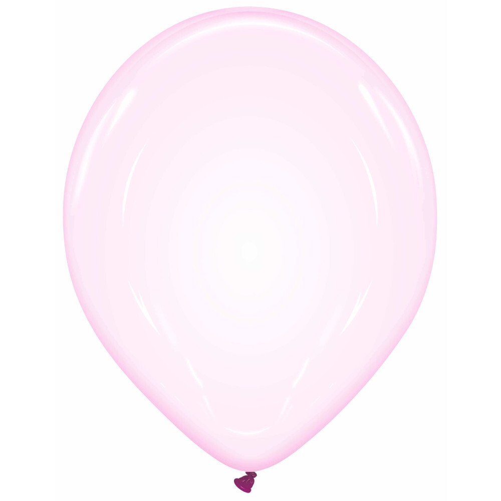 Μπαλόνια 13 ιντσών Crystal Απαλό Ροζ Soap Pink (15 Τεμάχια)