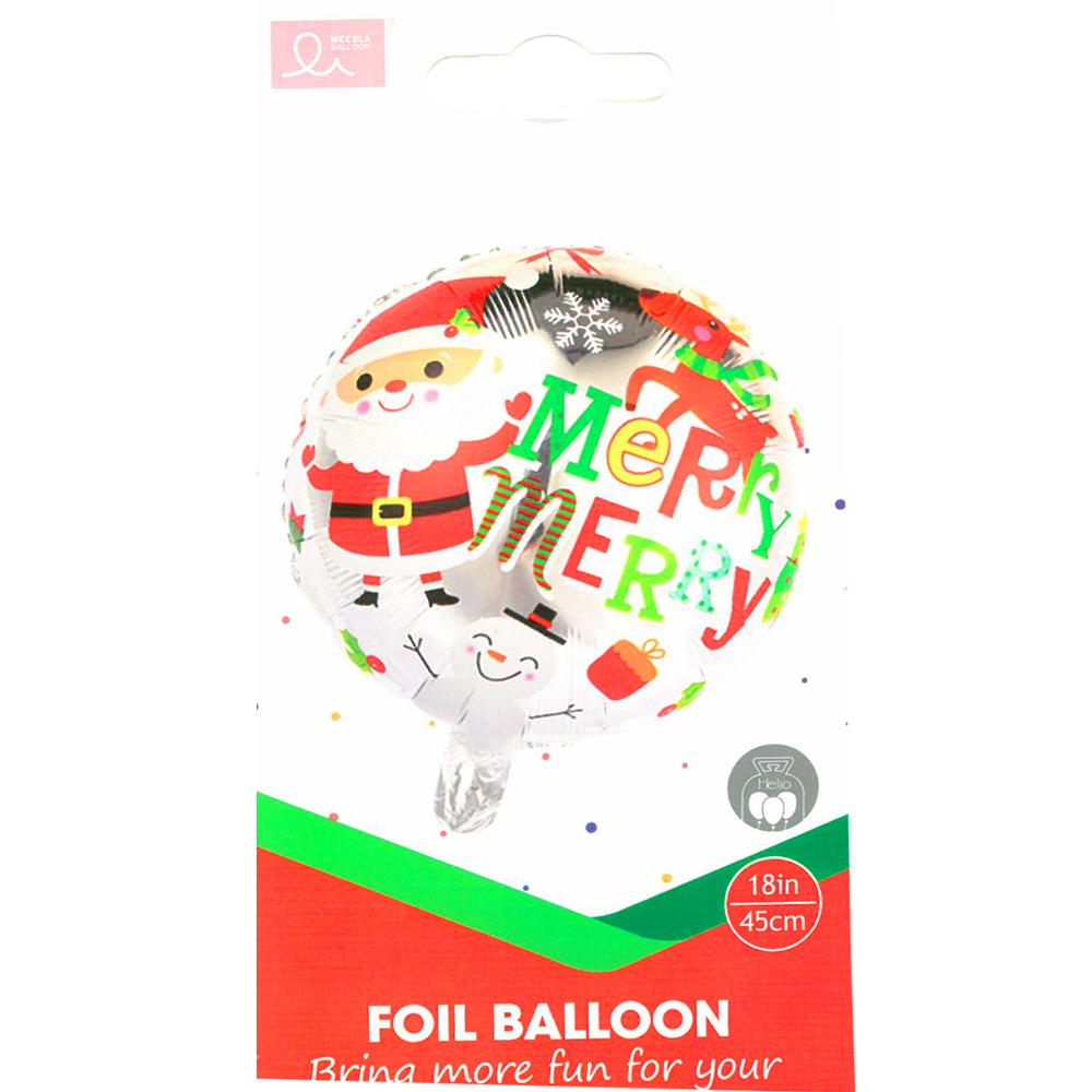 Μπαλόνι 18'' Άγιος Βασίλης Merry Christmas - Συσκευασμένο 2