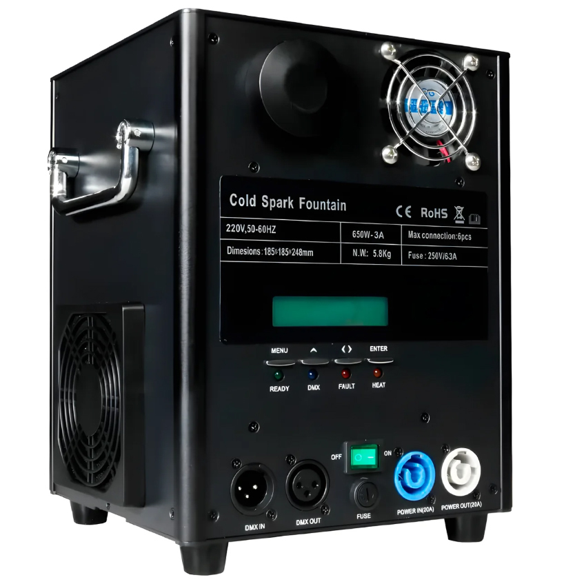 Cold Spark Machine 650 Watt - With a remote control