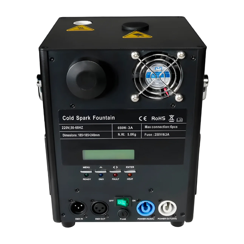 Cold Spark Machine 650 Watt - With a remote control