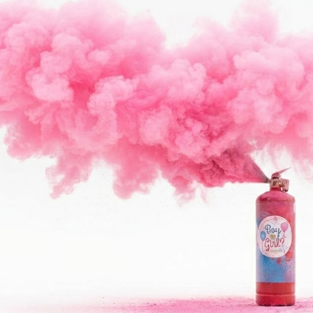 Pink Smoke Extinguisher Gender Reveal Color Powder 1000gr (One Time Use)
