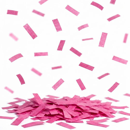 Paper Confetti Pink 2cm x 5cm - Pack (1 kg)