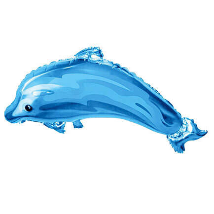 Μπαλόνια Δελφίνι Γαλάζιο Supershape - (Συσκευασμένο)