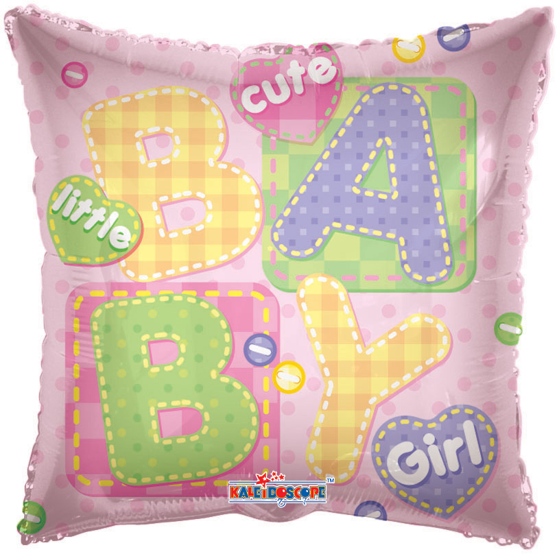 Μπαλόνι 18 inch little cute baby girl τετράγωνο ND