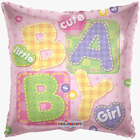 Μπαλόνι 18 inch little cute baby girl τετράγωνο ND