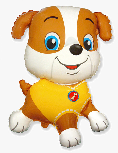 Balloon supershape Flexmetal puppy yellow