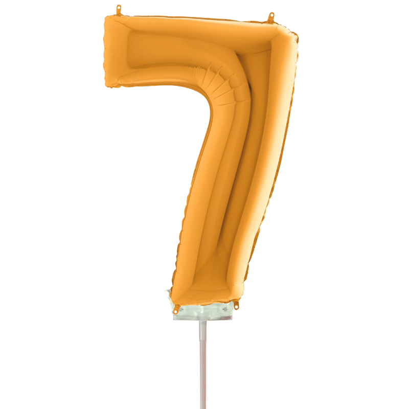 Μπαλόνια foil χρυσό minishape No 7 | 5 τεμάχια