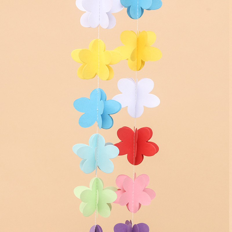 Garland 3d flowers paper hanging