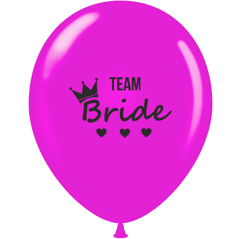 Μπαλόνια 12 ιντσών τυπωμένα Team Bride 15 τεμάχια ΣΥΣΚΕΥΑΣΜΕΝΑ 2