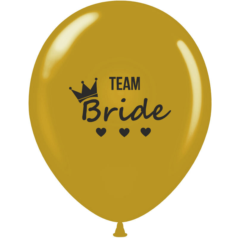 Μπαλόνια 12 ιντσών τυπωμένα Team Bride 15 τεμάχια ΣΥΣΚΕΥΑΣΜΕΝΑ 3