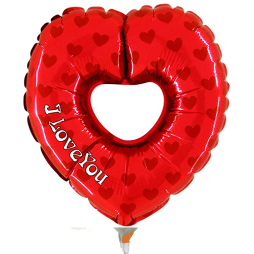 Μπαλόνι foil 9 ιντσών I love you Mε τρύπα Grabo