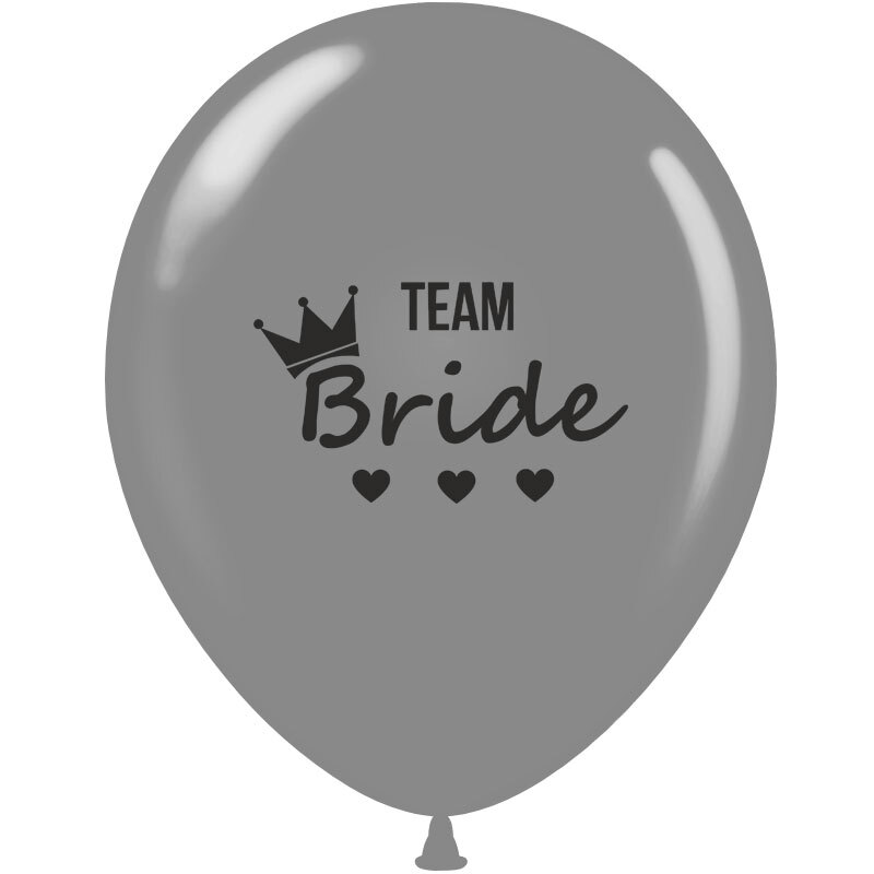 Μπαλόνια 12 ιντσών τυπωμένα Team Bride 15 τεμάχια ΣΥΣΚΕΥΑΣΜΕΝΑ 4