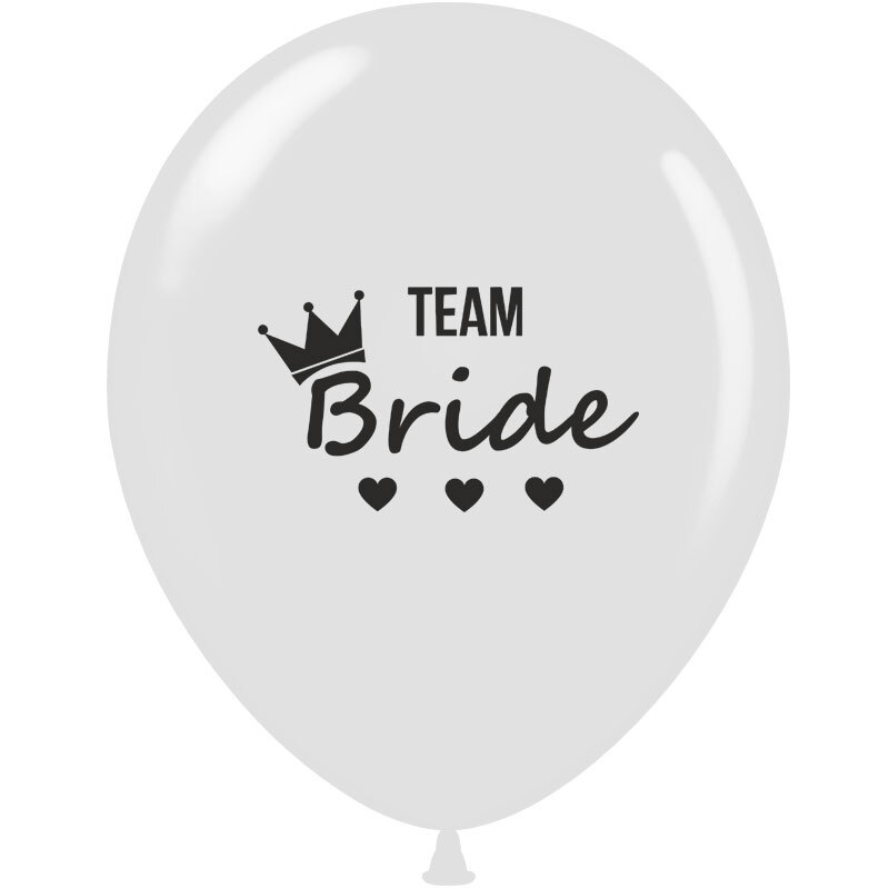 Μπαλόνια 12 ιντσών τυπωμένα Team Bride 15 τεμάχια ΣΥΣΚΕΥΑΣΜΕΝΑ 5