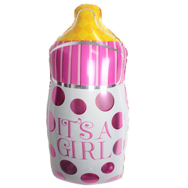 Balloon supershape baby bottle girl ND