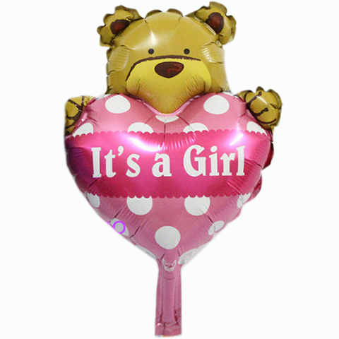 Balloon minishape Bear heart Girl ND