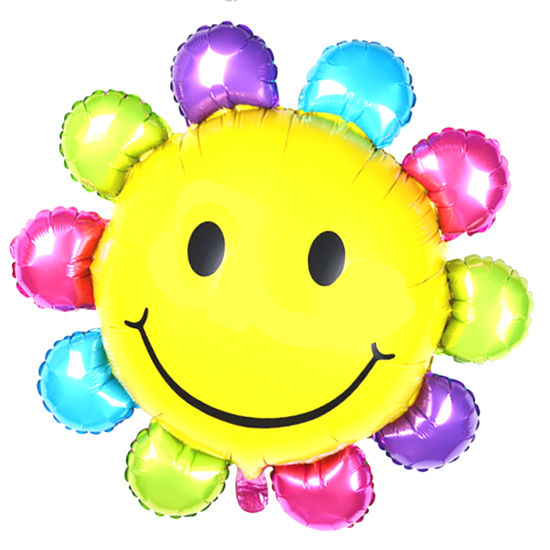 Balloon supershape Sun smile face ND