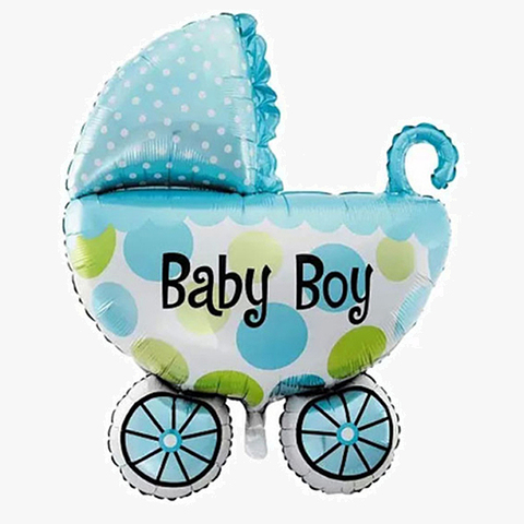 Balloon foil minishape stroller baby boy