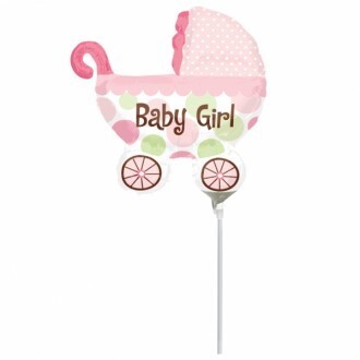 Anagram Μπαλόνια 9 inch baby girl buggy