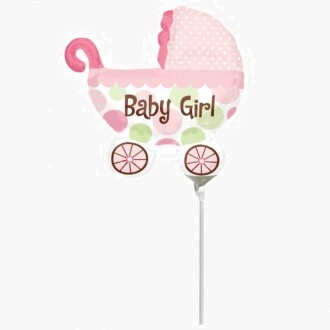 Anagram Μπαλόνια 9 inch baby girl buggy